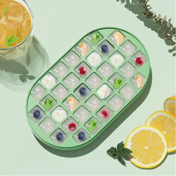 2024 New Style Customizable Green Ice Cube Tray & Ice Cream Maker
