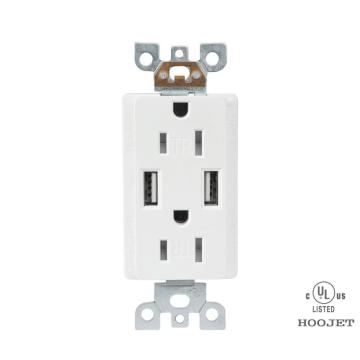 USB SOCKET WITH UL FOR USA