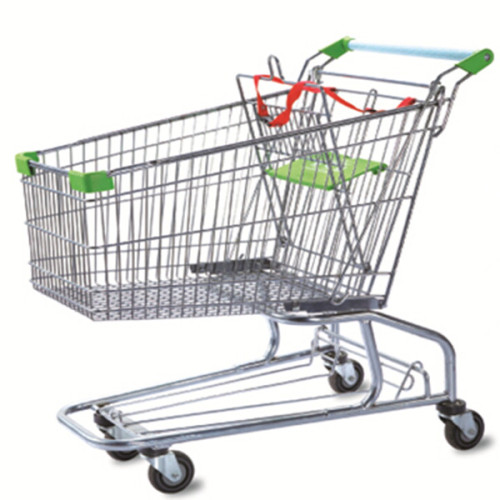 Durable American-C Style Supermarket Cart for Shopping
