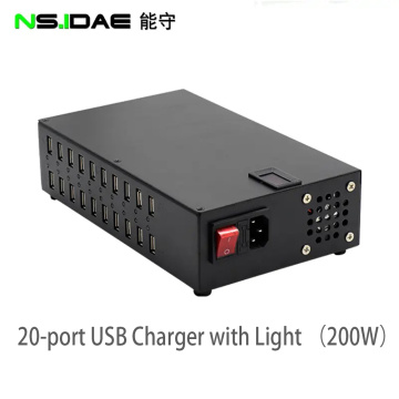 Multi-port USB smart charger with turn light