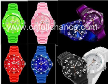 hot selling iceecream silicone casual sport watch