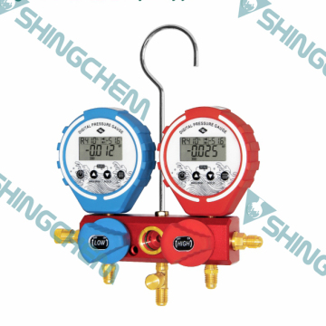 Digital Manifold Gauge Set for Refrigeration Air Conditioning with Charging Hose