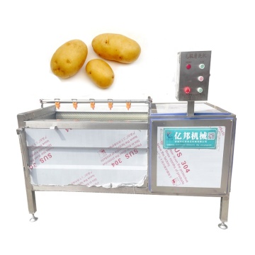 Automatic Spiral Hard Brush Sweet Potato Peeler and Washer