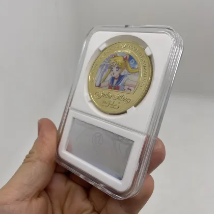 Acrylic Coin Holder: 40mm Anti-Counterfeit Shell Challenge Coin Protective Frame