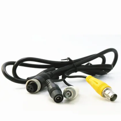 Adaptor Cable to convert 4 pin monitor to an RCA/Phono plug and 2.1mm DC Power plug