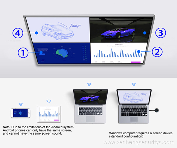 55 Inch Multimedia All In One Whiteboard