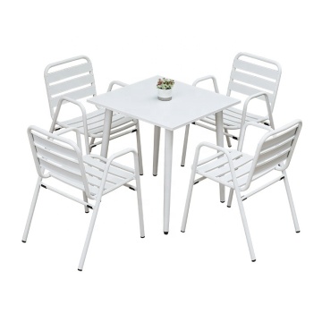 Wholesale Aluminium Dining Set for Garden Restaurants and Hotels - Outdoor Waterproof Chair and Table