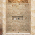 SALLY Brushed Nickle Slim Frameless Sliding Shower Door