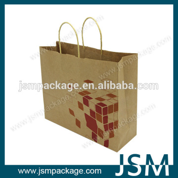 custom brown kraft paper bag for shopping