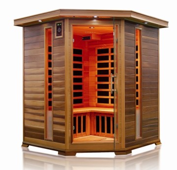 4-5 Person Corner Carbon Fiber Sauna Room (SMT-042CPA)