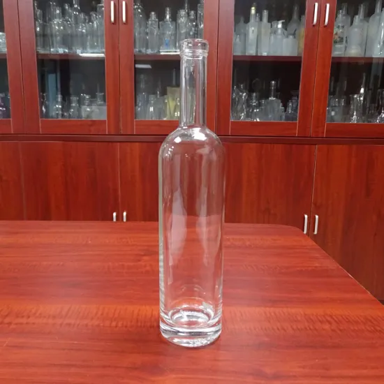 Fine white glass empty bar top 375ml 1L 750ml 700ml glass gin bottles