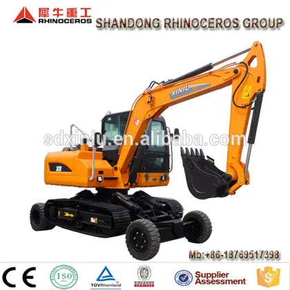 China Rhinoceros Wheel Excavator With Cheap price X8