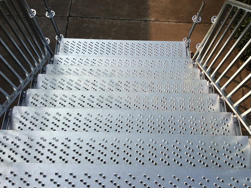 Outdoor Steel Stairs Landing for Event or Warehouse with High Quality