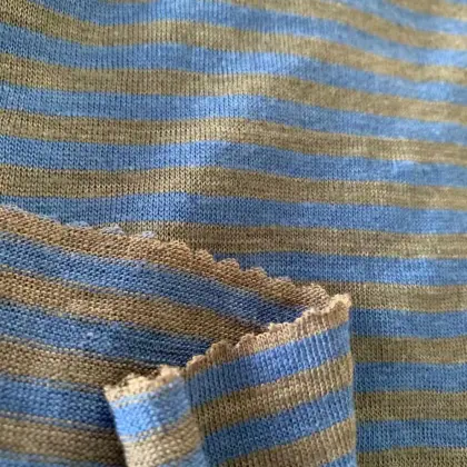 Linen Yarn Dyed Knit Jersey