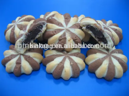 Small double color fortune cookie biscuit making machine