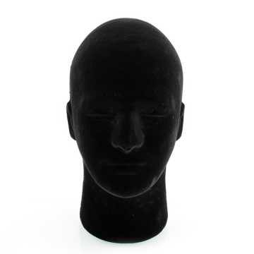 Hot Sell Foam Male Mannequin Manikin Head Model Black mannequin