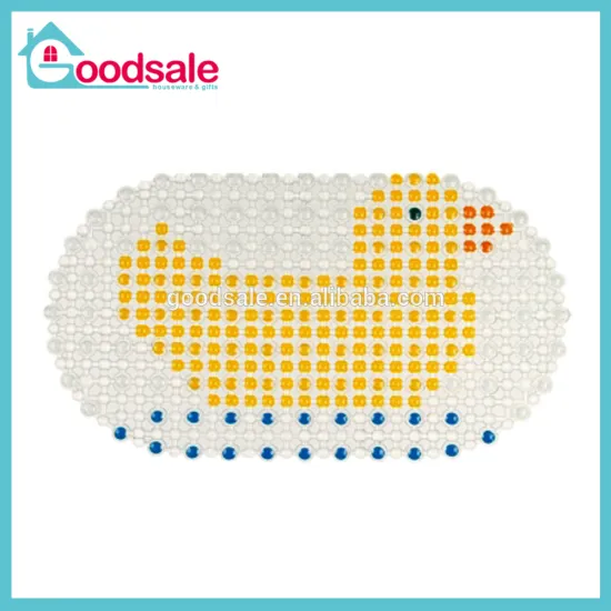 Safty non-slip bath mat design with duckling graphics kids rubber floor mats