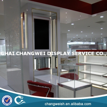 glass display cabinet showcase,cosmetic display cabinet and showcase