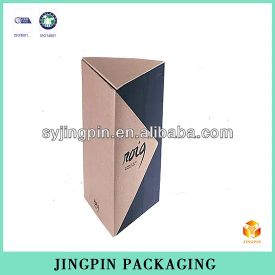 customized cardboard wine paper box with printing and matte