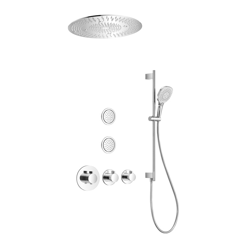 Brushed Brass Thermostatic Showers