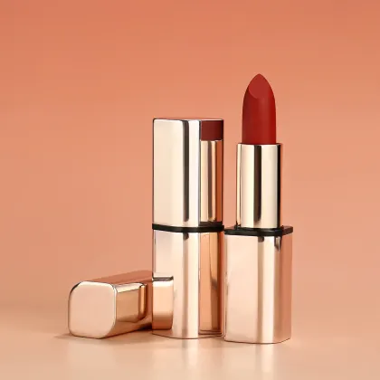 Customizable Vegan Matte Brown Lipstick: Hydrating and Long-lasting Wholesale Makeup