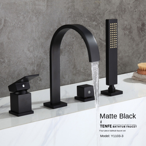 Luxury modern bathroom hot cold two-function bathtub faucet