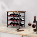 3-Layer Freestanding Wine Bottle Rack for 12 Bottles