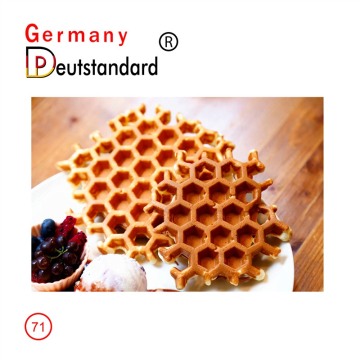 Komersial Honeycomb Waffle Iron Pembuat Seluler Waffle Rotary Baker