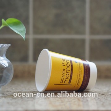 double wall take away paper coffee cups for hot drink