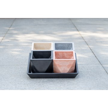 Conjunto de plantadeira de vários vasos interligados