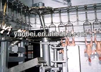 Chicken slaughtering line overhead conveyor