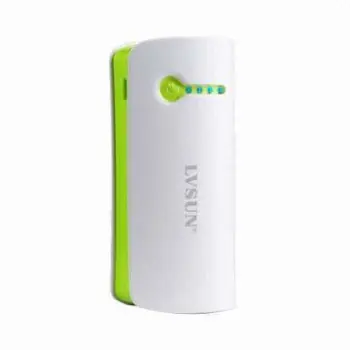 5,600mAh High-capacity Ingenious USB Output External Phone Charger with 5V/1A Input, LED Flashlight