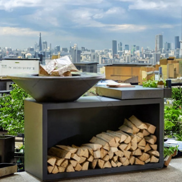 Premium -Holzkohle -Picknick im Freien