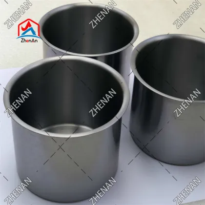 High purity tantalum crucible metals