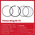 Auto Parts TOYOTA Piston Ring 1G-FE 13011-70110