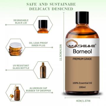 Grado terapéutico 100% puro Pure Natural Borneol Essential Oil para el crecimiento del cabello Masaje de jabón de vela