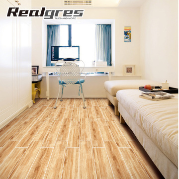 Hot sale wood look porcelain tiles for home decor