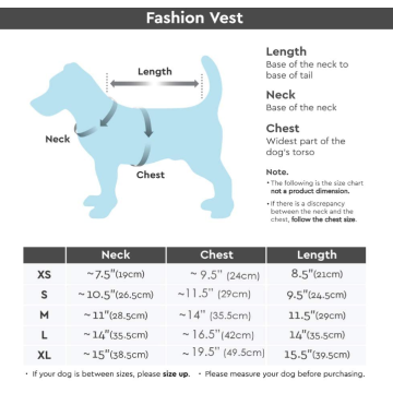 Pet Jacket Coat with Stretchable Chest