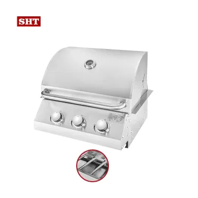 Homemade Outdoor Kitchen Quick Clean Built in BBQ Grill Camping Barbecue Grill