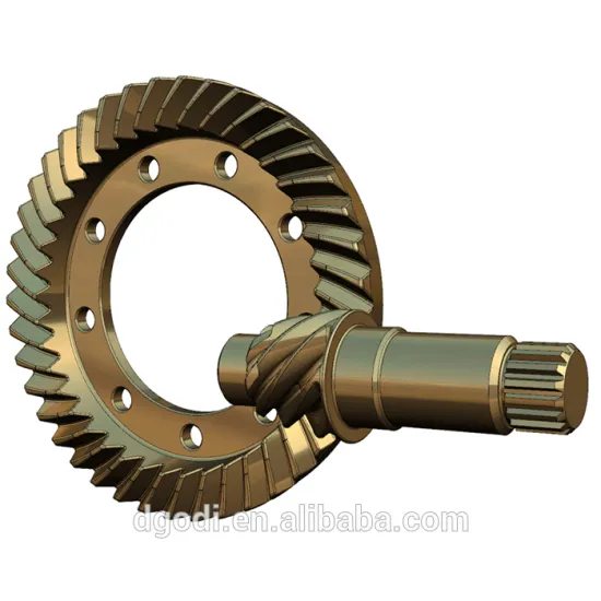 custom zinc plated steel hypoid bevel gear assembly manufacturer
