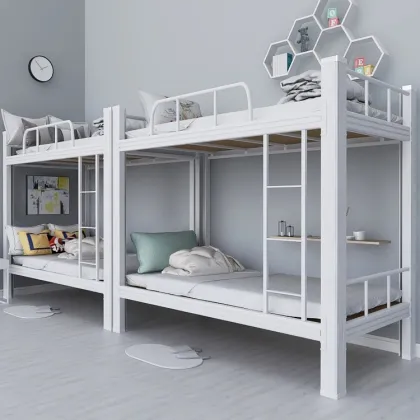 Student Dormitory Beds: Bunk Beds, Iron Frames, and Double Profiles