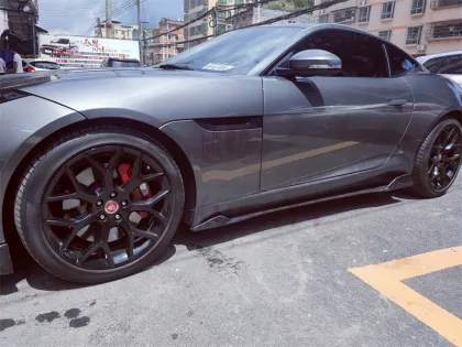 13-19 Jaguar F-TYPE C Style Carbon Fiber Side Skirt Extension Kit