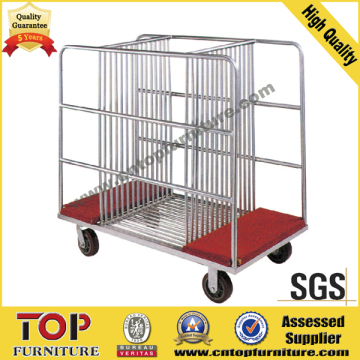 Steel Strong Glass Wheel Cart
