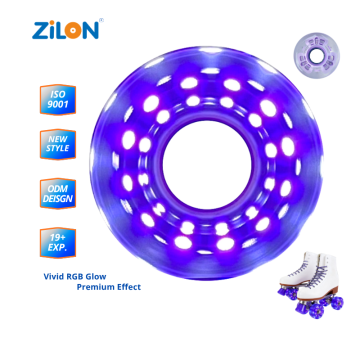 5436 LED Quad Roller Skate สไตล์ใหม่ 6 ไฟกระพริบล้อเรืองแสงไฟนันทนาการ Street ล้อสเก็ตกลางแจ้ง