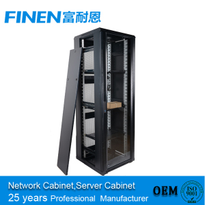 19" Network Cabinet Server Rack (floor standing with glass door)