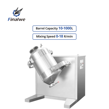 FW Series SBH-20 3D Mixer / 3D Powder Mixing Machine Blender - Finalwe Brand