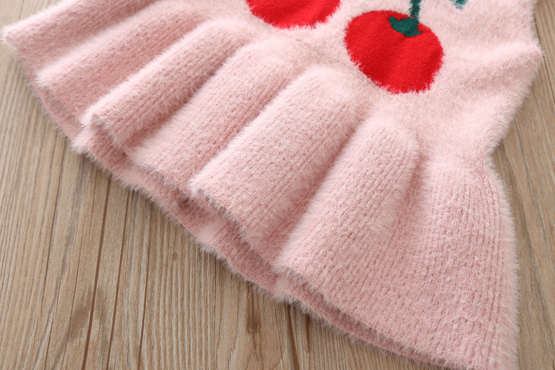 Winter Autumn Baby Girls Dress Vest Waistcoat Sweater For Girl Cute Knitted Wear Clothes Children Kids Infant Knitwear Outerwear