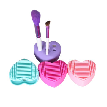1PC Silicone Fashion Heart Shape Egg Cleaning Glove Makeup Washing Brush Scrubber Tool Cleaners Cleaning Brush Dropship ZJXM2
