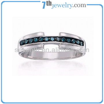 Yiwu hot sale prong set mens ring free sample available