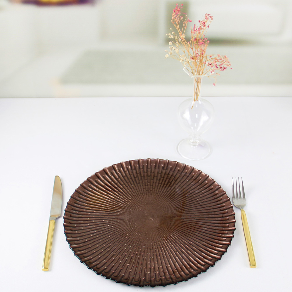 13-Inch Glass Charger Plates